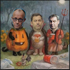 Cartoon: saures oder saures (small) by ab tagged deutschland,herbst,parteien,cdu,spd,csu,ärger,elend,streit,forderungen,steuer,reformen