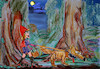 Cartoon: strange fairytales xxx (small) by ab tagged little,redhood,wolf,wood,moon