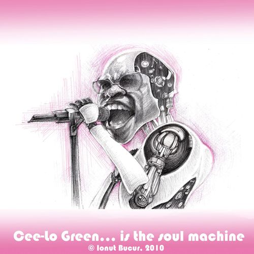 Cartoon: Cee-Lo Green (medium) by ionutbucur tagged soul