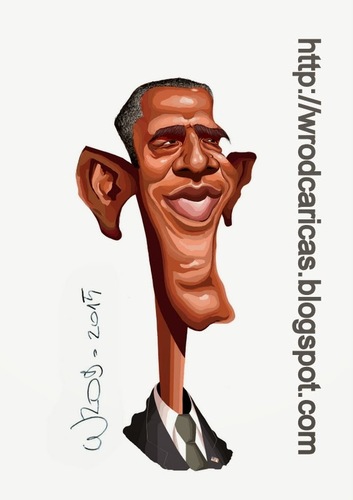Cartoon: Barack Hussein Obama (medium) by WROD tagged usa,politician