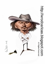 Cartoon: Johnny Depp (small) by WROD tagged american,actor