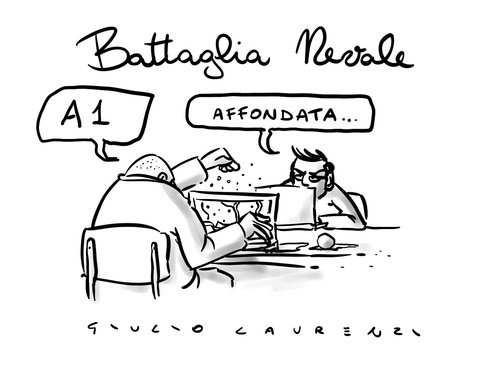 Cartoon: Battaglia Navale (medium) by Giulio Laurenzi tagged battaglia,navale