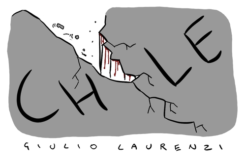 Cartoon: Chile (medium) by Giulio Laurenzi tagged chile