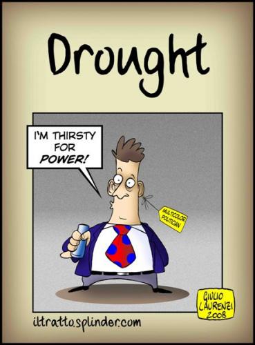 Cartoon: Drought (medium) by Giulio Laurenzi tagged politics