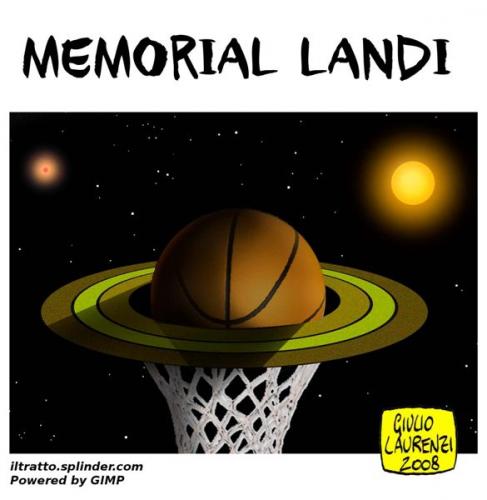 Cartoon: Memorial Landi (medium) by Giulio Laurenzi tagged basket,sport