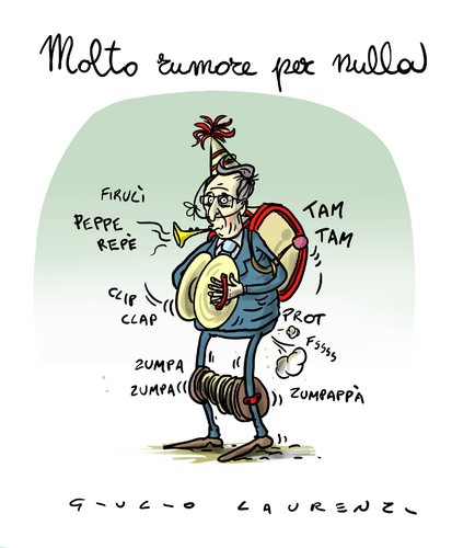 Cartoon: Molto Rumore Per Nulla (medium) by Giulio Laurenzi tagged rumore