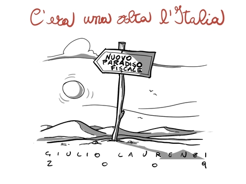 Cartoon: Nuovo Paradiso (medium) by Giulio Laurenzi tagged politics