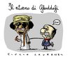 Cartoon: Il Ritorno Di Gheddafi (small) by Giulio Laurenzi tagged gheddafi,berlusconi,italia