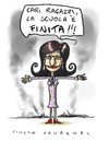 Cartoon: La scuola e finita (small) by Giulio Laurenzi tagged finita