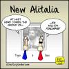 Cartoon: New Alitalia (small) by Giulio Laurenzi tagged economy
