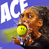 Cartoon: ACE (small) by Bart van Leeuwen tagged serena,williams,tennis,cartoon,racist
