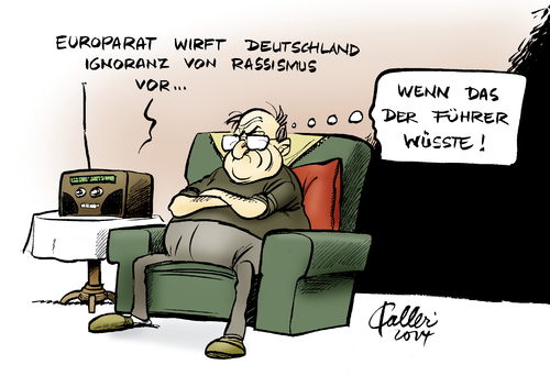 Cartoon: Anlass zur Sorge (medium) by Paolo Calleri tagged eu,deutschland,europarat,rassismus,faschismus,nationalismus,neonazis,ressentiments,rechtsextremismus,diskriminierung,diskriminierungsverbot,intoleranz,minderheiten,expertenkomission,karikatur,cartoon,paolo,calleri,eu,deutschland,europarat,rassismus,faschismus,nationalismus,neonazis,ressentiments,rechtsextremismus,diskriminierung,diskriminierungsverbot,intoleranz,minderheiten,expertenkomission,karikatur,cartoon,paolo,calleri