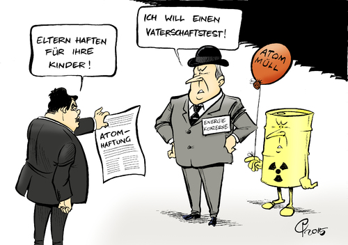 Cartoon: Atomhaftung (medium) by Paolo Calleri tagged deutschland,energie,atom,atomhaftung,atomausstieg,energiewende,konzerne,energiekonzerne,atommuell,gesellschaft,kosten,bundeskabinett,energieversorger,bundeswirtschaftsminister,sigmar,gabriel,gesetz,gesetzentwurf,lagerung,karikatur,cartoon,paolo,calleri,deutschland,energie,atom,atomhaftung,atomausstieg,energiewende,konzerne,energiekonzerne,atommuell,gesellschaft,kosten,bundeskabinett,energieversorger,bundeswirtschaftsminister,sigmar,gabriel,gesetz,gesetzentwurf,lagerung,karikatur,cartoon,paolo,calleri