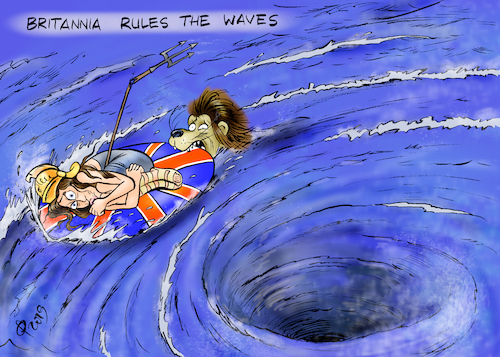 Cartoon: Britannia (medium) by Paolo Calleri tagged eu,uk,gb,grossbritannien,london,union,europa,britannia,abstimmungen,unterhaus,parlament,konservative,remainers,brexiteers,austritt,chaos,karikatur,cartoon,paolo,calleri,eu,uk,gb,grossbritannien,london,union,europa,britannia,abstimmungen,unterhaus,parlament,konservative,remainers,brexiteers,austritt,chaos,karikatur,cartoon,paolo,calleri