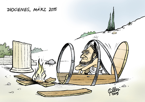 Diogenes in der Tonne