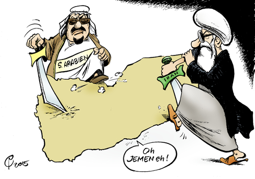 Cartoon: Einstieg in den Ring (medium) by Paolo Calleri tagged jemen,sanaa,saudi,arabien,riad,iran,teheran,rebellen,huthi,buendnis,luftangriffe,stellungen,schiiten,sunniten,offensive,karikatur,cartoon,paolo,calleri,jemen,sanaa,saudi,arabien,riad,iran,teheran,rebellen,huthi,buendnis,luftangriffe,stellungen,schiiten,sunniten,offensive,karikatur,cartoon,paolo,calleri