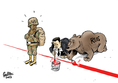 Cartoon: Nachziehen (medium) by Paolo Calleri tagged syrien,usa,russland,giftgasangriff,militäreinsatz,barack,obama,baschar,al,assad,rote,linie,krieg,konflikt,bürgerkrieg,karikatur,paolo,calleri,syrien,usa,russland,giftgasangriff,militäreinsatz,barack,obama,baschar,al,assad,rote,linie,krieg,konflikt,bürgerkrieg,karikatur,paolo,calleri