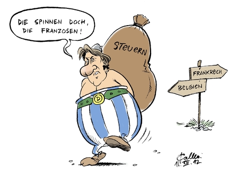Obelix bei den Belgiern