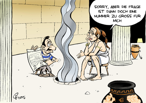 Cartoon: Orakel (medium) by Paolo Calleri tagged eu,griechenland,schulden,schuldenkrise,euro,eurozone,grexit,referendum,volksabstimmung,glaeubiger,vorschlaege,troika,institutionen,delphi,orakel,pythia,griechen,sparprogramm,reformen,arbeit,soziales,hilfsprogramm,hilfspaket,kredite,karikatur,cartoon,paolo,calleri,eu,griechenland,schulden,schuldenkrise,euro,eurozone,grexit,referendum,volksabstimmung,glaeubiger,vorschlaege,troika,institutionen,delphi,orakel,pythia,griechen,sparprogramm,reformen,arbeit,soziales,hilfsprogramm,hilfspaket,kredite,karikatur,cartoon,paolo,calleri