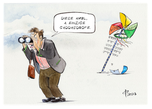 Cartoon: Politischer Aschermittwoch 2023 (medium) by Paolo Calleri tagged bayern,csu,ministerpraesident,soeder,politischer,aschermittwoch,politik,klimaschutz,klimawandel,windenergie,ampel,regierung,umwelt,natur,wirtschaft,karikatur,cartoon,paolo,calleri,bayern,csu,ministerpraesident,soeder,politischer,aschermittwoch,politik,klimaschutz,klimawandel,windenergie,ampel,regierung,umwelt,natur,wirtschaft,karikatur,cartoon,paolo,calleri