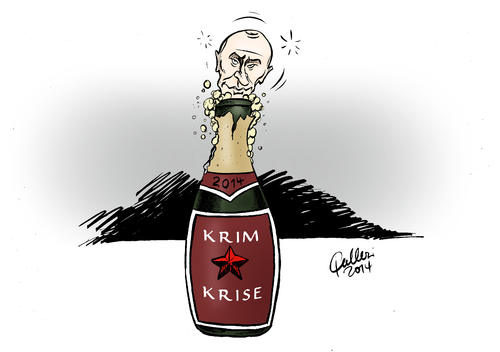 Cartoon: Schaumwein (medium) by Paolo Calleri tagged ukraine,kiew,russland,moskau,krim,militäreinsatz,streitkräfte,mobilmachung,offensive,krieg,kreml,präsident,wladimir,putin,karikatur,cartoon,paolo,calleri,ukraine,kiew,russland,moskau,krim,militäreinsatz,streitkräfte,mobilmachung,offensive,krieg,kreml,präsident,wladimir,putin,karikatur,cartoon,paolo,calleri