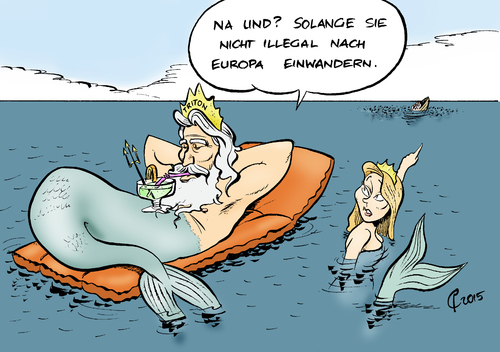 Cartoon: Triton (medium) by Paolo Calleri tagged eu,italien,kuestenwache,libyien,fluechtlinge,nordafrika,mittelmeer,grenzschutz,agentur,frontex,mission,operation,triton,bootsunglueck,massengrab,fluechtlingskatastrophe,reggio,calabria,fluechtlingspolitik,karikatur,cartoon,paolo,calleri,eu,italien,kuestenwache,libyien,fluechtlinge,nordafrika,mittelmeer,grenzschutz,agentur,frontex,mission,operation,triton,bootsunglueck,massengrab,fluechtlingskatastrophe,reggio,calabria,fluechtlingspolitik,karikatur,cartoon,paolo,calleri