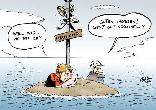 Cartoon: Willkommen in Neuland (medium) by Paolo Calleri tagged usa,nsa,geheimdienste,deutschland,bundeskanzlerin,angela,merkel,telekommunikation,telefongespräche,handy,überwachung,ausspähung,spionage,prism,neuland,karikatur,paolo,calleri,usa,nsa,geheimdienste,deutschland,bundeskanzlerin,angela,merkel,telekommunikation,telefongespräche,handy,überwachung,ausspähung,spionage,prism,neuland,karikatur,paolo,calleri