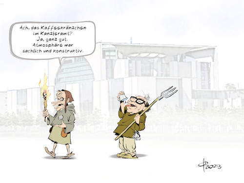 Cartoon: Zweites DeutschlandPaktTreffen (medium) by Paolo Calleri tagged deutschland,berlin,kanzleramt,scholz,merz,dobrindt,deutschlandpakt,treffen,migration,cdu,csu,spd,politik,karikatur,cartoon,paolo,calleri,deutschland,berlin,kanzleramt,scholz,merz,dobrindt,deutschlandpakt,treffen,migration,cdu,csu,spd,politik,karikatur,cartoon,paolo,calleri