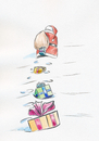 Cartoon: Weihnachten 2013 (small) by Paolo Calleri tagged weihnachten,christmas,2013,winter,santa,claus,weihnachtsmann,geschenke,schnee,sack,weg,tao,taoismus,cartoon,paolo,calleri
