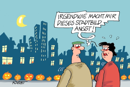 Angst vorm Stadtbild (medium) Cartoon: Angst vorm Stadtbild (medium) by RABE tagged halloween,grusel,kürbis,süßes,saures,kinder,masken,verkleidung,winter,schneemann,jahrhundertwinter,stadtbild,stadtbilddebatte,merz,töchter,halloween,grusel,kürbis,süßes,saures,kinder,masken,verkleidung,winter,schneemann,jahrhundertwinter,stadtbild,stadtbilddebatte,merz,töchter