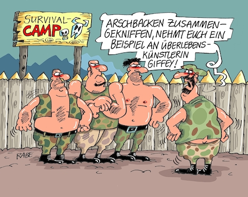 Cartoon: Arschbackenkneifer (medium) by RABE tagged berlin,berlinwahl,pannenwahl,senat,hauptstadt,giffey,spd,bürgermeisterin,stimmzettel,rabe,ralf,böhme,cartoon,karikatur,pressezeichnung,farbcartoon,tagescartoon,survival,survivalcamp,survivaltraining,überlebenstraining,überlebenskünstler,überlebenskünstlerin,camp,berlin,berlinwahl,pannenwahl,senat,hauptstadt,giffey,spd,bürgermeisterin,stimmzettel,rabe,ralf,böhme,cartoon,karikatur,pressezeichnung,farbcartoon,tagescartoon,survival,survivalcamp,survivaltraining,überlebenstraining,überlebenskünstler,überlebenskünstlerin,camp