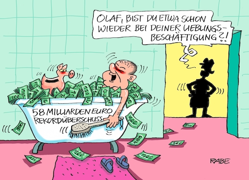 Cartoon: Badetag (medium) by RABE tagged nahles,spd,sozialdemokraten,groko,umfragetief,scholz,rabe,ralf,böhme,cartoon,karikatur,pressezeichnung,farbcartoon,tagescartoon,ruine,koalition,koalitionsvetrag,bruch,drahtseil,union,cdu,prügelknaben,olaf,finanzminister,rekordüberschuß,haushalt,euros,geld,badewanne,geldscheine,fiskus,milliarden,profit,stezergelder,nahles,spd,sozialdemokraten,groko,umfragetief,scholz,rabe,ralf,böhme,cartoon,karikatur,pressezeichnung,farbcartoon,tagescartoon,ruine,koalition,koalitionsvetrag,bruch,drahtseil,union,cdu,prügelknaben,olaf,finanzminister,rekordüberschuß,haushalt,euros,geld,badewanne,geldscheine,fiskus,milliarden,profit,stezergelder