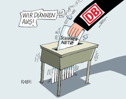 Bahn dünnt aus Bahn dünnt aus