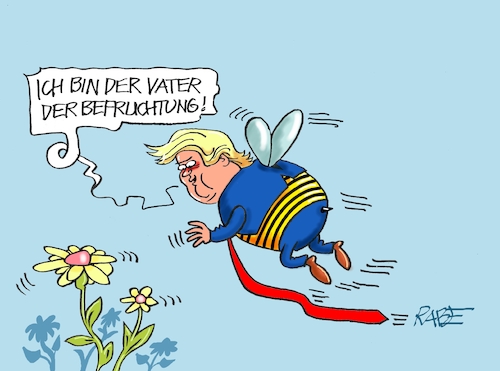 Cartoon: Bestäuber Trump (medium) by RABE tagged donald,trump,kamala,harris,präsidentschaftswahl,usa,wahlkampf,joe,biden,rabe,ralf,böhme,cartoon,karikatur,pressezeichnung,farbcartoon,tagescartoon,bestäubung,befruchtung,befruchter,demokraten,republikaner,wahlsieger,biene,hummel,blume,donald,trump,kamala,harris,präsidentschaftswahl,usa,wahlkampf,joe,biden,rabe,ralf,böhme,cartoon,karikatur,pressezeichnung,farbcartoon,tagescartoon,bestäubung,befruchtung,befruchter,demokraten,republikaner,wahlsieger,biene,hummel,blume