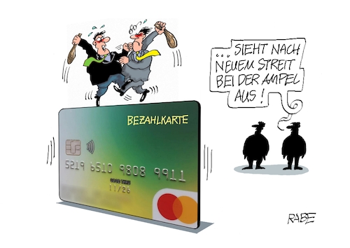 Cartoon: Bezahlkarte (medium) by RABE tagged ampelregierung,scholz,spd,grüne,fdp,lindner,kinder,kindergrundsicherung,rabe,ralf,böhme,cartoon,karikatur,pressezeichnung,farbcartoon,tagescartoon,hausmeister,ohren,zähne,bezahlkarte,chipkarte,kreditkarte,sachleistungen,bund,länder,streit,knüppel,ampelregierung,scholz,spd,grüne,fdp,lindner,kinder,kindergrundsicherung,rabe,ralf,böhme,cartoon,karikatur,pressezeichnung,farbcartoon,tagescartoon,hausmeister,ohren,zähne,bezahlkarte,chipkarte,kreditkarte,sachleistungen,bund,länder,streit,knüppel