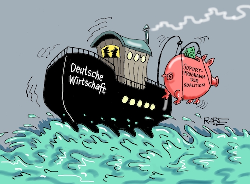 Cartoon: Bootsleute (medium) by RABE tagged merz,groko,spd,union,posten,postenvergabe,rabe,ralf,böhme,cartoon,karikatur,pressezeichnung,farbcartoon,tagescartoon,schaufenster,deko,umbau,laden,ladenhüter,regierungsbildung,boot,schiff,rettungsboot,finanzminister,schwein,sparschwein,klingbeil,merz,groko,spd,union,posten,postenvergabe,rabe,ralf,böhme,cartoon,karikatur,pressezeichnung,farbcartoon,tagescartoon,schaufenster,deko,umbau,laden,ladenhüter,regierungsbildung,boot,schiff,rettungsboot,finanzminister,schwein,sparschwein,klingbeil