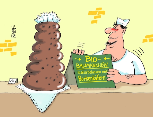 Cartoon: Borkenkäfer (medium) by RABE tagged virus,corona,pandemie,coronakrise,rabe,ralf,böhme,cartoon,karikatur,pressezeichnung,farbcartoon,tagescartoon,viren,virenschutz,mundschutz,desinfektion,föderal,föderalismus,ländersache,umwelt,insekten,bäckerei,trokenheit,dürre,käfer,wald,rinde,konditor,teig,borkenkäfer,buchdrucker,virus,corona,pandemie,coronakrise,rabe,ralf,böhme,cartoon,karikatur,pressezeichnung,farbcartoon,tagescartoon,viren,virenschutz,mundschutz,desinfektion,föderal,föderalismus,ländersache,umwelt,insekten,bäckerei,trokenheit,dürre,käfer,wald,rinde,konditor,teig,borkenkäfer,buchdrucker