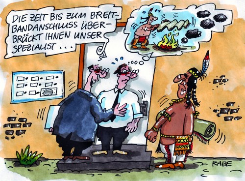 Cartoon: Breitbandformat (medium) by RABE tagged breitband,breitbandanschluss,internet,highspeed,dsl,flatrate,computer,rechner,surfen,surfer,chatroom,spezialist,computerfachmann,datenübertragung,datennetz,datenautobahn,facebook,google,homepage,bildschirm,iphone,ipad,kommunikation,indianer,rauchzeichen,lagerfeuer,qualmwolken,wolken,internetanschluss,kabel,steckdosen,ubs,stick,festplatte,laufwerk,breitband,breitbandanschluss,internet,highspeed,flatrate,dsl,computer,rechner,surfen,surfer,chatroom