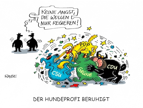 Cartoon: Der Hundeprofi (medium) by RABE tagged grüne,jamaika,sondierungsgespräche,regierungsbildung,amtshandlung,rabe,ralf,böhme,cartoon,karikatur,pressezeichnung,farbcartoon,tagescartoon,laufband,schnelligkeit,özdemir,zeit,lindner,fdp,fitness,hunde,hundprofi,kläffer,martin,rütter,beisser,wadenbeisser,koalitionsgespräche,schwerpunkthemen,grüne,jamaika,sondierungsgespräche,regierungsbildung,amtshandlung,rabe,ralf,böhme,cartoon,karikatur,pressezeichnung,farbcartoon,tagescartoon,laufband,schnelligkeit,özdemir,zeit,lindner,fdp,fitness,hunde,hundprofi,kläffer,martin,rütter,beisser,wadenbeisser,koalitionsgespräche,schwerpunkthemen