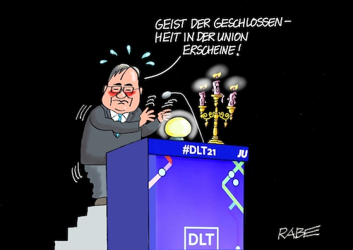 Cartoon: Deutschlanddustertag (medium) by RABE tagged bundestagswahl,wahlkampf,osten,ddr,ostbeauftragter,bundesregierung,recht,rabe,ralf,böhme,cartoon,karikatur,pressezeichnung,farbcartoon,tagescartoon,cdu,wahlplakat,laschet,lacher,lachnummer,münster,junge,union,deutschlandtag,whlschlappe,rednerpult,geist,erneuerung,kerzenständer,geisterstunde,kugel,prognose,wahrsager,bundestagswahl,wahlkampf,osten,ddr,ostbeauftragter,bundesregierung,recht,rabe,ralf,böhme,cartoon,karikatur,pressezeichnung,farbcartoon,tagescartoon,cdu,wahlplakat,laschet,lacher,lachnummer,münster,junge,union,deutschlandtag,whlschlappe,rednerpult,geist,erneuerung,kerzenständer,geisterstunde,kugel,prognose,wahrsager