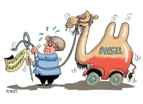 Cartoon: Dieselfahrverbot II (medium) by RABE tagged vw,dieselgat,abgasskandal,vorstan,vorstandschef,winterkorn,anklage,haftbefehl,rab,ralf,böhme,cartoon,karikatur,pressezeichnung,farbcartoon,tagescartoon,dieselfahrverbot,innenstädte,dieselfahrer,dieselfahrzeuge,abgase,umweltverschmutzung,verkehrsminister,scheuer,gesetz,verbot,kamel,nadelör,nähnadel,vw,dieselgat,abgasskandal,vorstan,vorstandschef,winterkorn,anklage,haftbefehl,rab,ralf,böhme,cartoon,karikatur,pressezeichnung,farbcartoon,tagescartoon,dieselfahrverbot,innenstädte,dieselfahrer,dieselfahrzeuge,abgase,umweltverschmutzung,verkehrsminister,scheuer,gesetz,verbot,kamel,nadelör,nähnadel