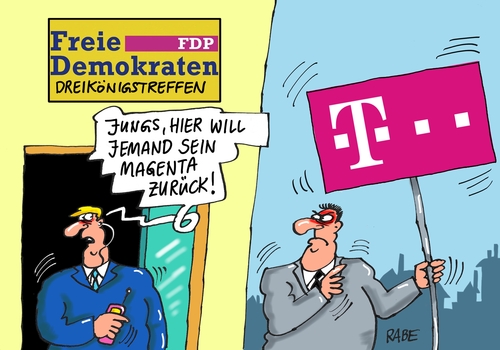 Cartoon: Dreikönigstreffen (medium) by RABE tagged fdp,liberale,lindner,dreikönigstreffen,stuttgart,steuerpolitik,rösler,niebel,rabe,ralf,böhme,cartoon,karikatur,pressezeichnung,farbcartoon,tagescartoon,parteichef,parteisekretär,parteispitze,magenta,fdp,liberale,lindner,dreikönigstreffen,stuttgart,steuerpolitik,rösler,niebel,rabe,ralf,böhme,cartoon,karikatur,pressezeichnung,farbcartoon,tagescartoon,parteichef,parteisekretär,parteispitze,magenta