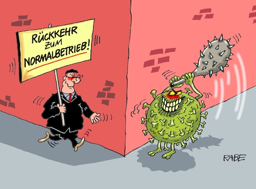 Cartoon: Eckeiger Witz (medium) by RABE tagged virus,corona,pandemie,coronakrise,rabe,ralf,böhme,cartoon,karikatur,pressezeichnung,farbcartoon,tagescartoon,viren,virenschutz,mundschutz,desinfektion,föderal,föderalismus,ländersache,ecke,witz,transparentnormalbetrieb,lockerung,rückkehr,ausgangsbeschränkung,kontaktsperre,heinsbergstudie,virologen,feldversuch,laschet,nrw,keule,virus,corona,pandemie,coronakrise,rabe,ralf,böhme,cartoon,karikatur,pressezeichnung,farbcartoon,tagescartoon,viren,virenschutz,mundschutz,desinfektion,föderal,föderalismus,ländersache,ecke,witz,transparentnormalbetrieb,lockerung,rückkehr,ausgangsbeschränkung,kontaktsperre,heinsbergstudie,virologen,feldversuch,laschet,nrw,keule