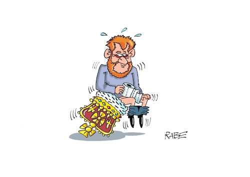 Cartoon: Einen in der Krone (medium) by RABE tagged harry,meghan,krone,buch,neuerscheinung,reserve,royals,dreck,schmutz,rabe,ralf,böhme,cartoon,karikatur,pressezeichnung,farbcartoon,tagescartoon,buckingham,palace,pamela,könig,charles,bruder,william,diana,gostwriter,klo,toilette,klopapier,harry,meghan,krone,buch,neuerscheinung,reserve,royals,dreck,schmutz,rabe,ralf,böhme,cartoon,karikatur,pressezeichnung,farbcartoon,tagescartoon,buckingham,palace,pamela,könig,charles,bruder,william,diana,gostwriter,klo,toilette,klopapier