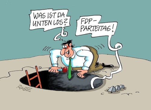 Cartoon: FDP tief unten (medium) by RABE tagged merz,groko,spd,union,posten,postenvergabe,rabe,ralf,böhme,cartoon,karikatur,pressezeichnung,farbcartoon,tagescartoon,schaufenster,deko,umbau,laden,ladenhüter,regierungsbildung,christian,lindner,fdp,parteitag,unten,tiefe,loch,merz,groko,spd,union,posten,postenvergabe,rabe,ralf,böhme,cartoon,karikatur,pressezeichnung,farbcartoon,tagescartoon,schaufenster,deko,umbau,laden,ladenhüter,regierungsbildung,christian,lindner,fdp,parteitag,unten,tiefe,loch