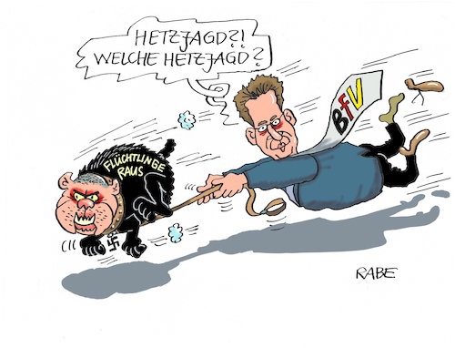 Cartoon: Gehetztes (medium) by RABE tagged maaßen,bfv,verfassungsschutz,überwachung,spionage,chemnitz,hetze,hetzjagd,seibert,regierungssprecher,rabe,ralf,böhme,cartoon,karikatur,pressezeichnung,farbcartoon,tagescartoon,hund,nazi,rechte,afd,pegida,flüchtlinge,flüchtlingskrise,aufklärung,bildmaterial,maaßen,bfv,verfassungsschutz,überwachung,spionage,chemnitz,hetze,hetzjagd,seibert,regierungssprecher,rabe,ralf,böhme,cartoon,karikatur,pressezeichnung,farbcartoon,tagescartoon,hund,nazi,rechte,afd,pegida,flüchtlinge,flüchtlingskrise,aufklärung,bildmaterial