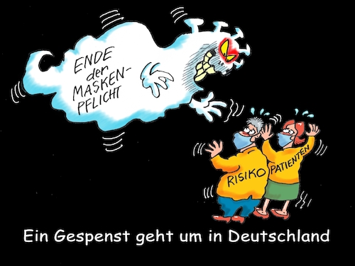 Cartoon: Geisterstunde (medium) by RABE tagged corona,kliniken,intensivbetten,überbelegung,op,operationen,omikron,boosterimpfung,coronamaßnahmen,coronakurs,lockerungen,märz,freedomday,schutzmaßnahmen,lockerung,aufhebung,maskenpflicht,riskikopatienten,gespenst,ansteckung,infektionszahlen,corona,kliniken,intensivbetten,überbelegung,op,operationen,omikron,boosterimpfung,coronamaßnahmen,coronakurs,lockerungen,märz,freedomday,schutzmaßnahmen,lockerung,aufhebung,maskenpflicht,riskikopatienten,gespenst,ansteckung,infektionszahlen