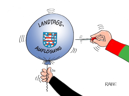 Cartoon: Geplatztes (medium) by RABE tagged landtagswahl,sachsen,anhalt,haseloff,cdu,afd,bürger,rabe,ralf,böhme,cartoon,karikatur,pressezeichnung,farbcartoon,tagescartoon,kegel,kegelbahn,bowling,bowlingbahn,neuwahlen,thüringen,luftballon,landesregierung,bodo,ramelow,rot,grün,spd,linke,mehrheit,absage,auflösung,september,zweidrittelmehrheit,parlamentsauflösung,landtagswahl,sachsen,anhalt,haseloff,cdu,afd,bürger,rabe,ralf,böhme,cartoon,karikatur,pressezeichnung,farbcartoon,tagescartoon,kegel,kegelbahn,bowling,bowlingbahn,neuwahlen,thüringen,luftballon,landesregierung,bodo,ramelow,rot,grün,spd,linke,mehrheit,absage,auflösung,september,zweidrittelmehrheit,parlamentsauflösung