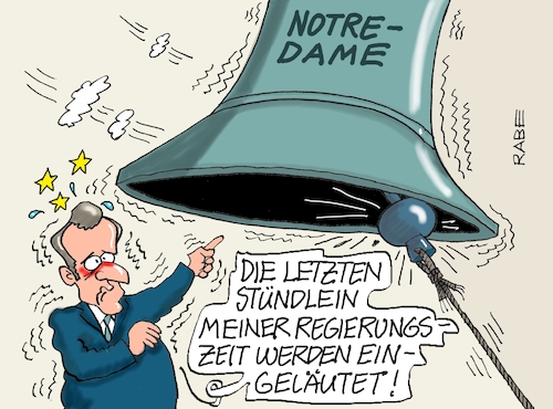 Cartoon: Glöckner von Notre Dame (medium) by RABE tagged ampel,ampelregierung,rot,grün,gelb,fdp,spd,grüne,rabe,ralf,böhme,cartoon,karikatur,pressezeichnung,farbcartoon,tagescartoon,inflation,einkommen,rente,rentenpaket,bruch,streit,neuwahlen,emanuel,macron,frankreich,paris,notre,dame,katedrale,wiedereröffnung,glocke,glöckner,rücktritt,krise,ampel,ampelregierung,rot,grün,gelb,fdp,spd,grüne,rabe,ralf,böhme,cartoon,karikatur,pressezeichnung,farbcartoon,tagescartoon,inflation,einkommen,rente,rentenpaket,bruch,streit,neuwahlen,emanuel,macron,frankreich,paris,notre,dame,katedrale,wiedereröffnung,glocke,glöckner,rücktritt,krise