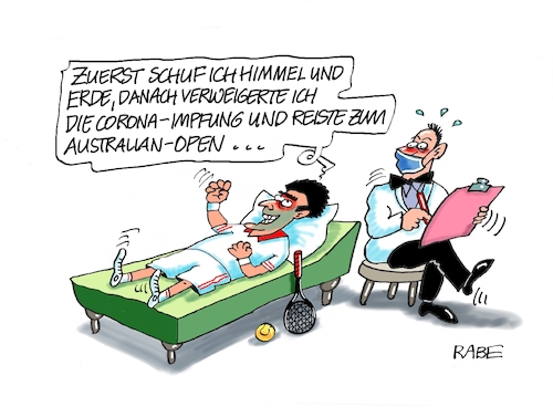 Cartoon: Göttliches (medium) by RABE tagged corona,bundländerkonferenz,merkel,kanzleramt,lockerungen,stufenplan,öffnungen,lockdown,shutdown,baumärkte,impfdosen,rki,fallzahlen,inzidenzwert,spahn,impfzentren,impfreihenfolge,notbremse,djokovic,tennis,tennisarm,tennisspieler,tennisschläger,couch,liege,psychiater,australien,australienopen,open,corona,bundländerkonferenz,merkel,kanzleramt,lockerungen,stufenplan,öffnungen,lockdown,shutdown,baumärkte,impfdosen,rki,fallzahlen,inzidenzwert,spahn,impfzentren,impfreihenfolge,notbremse,djokovic,tennis,tennisarm,tennisspieler,tennisschläger,couch,liege,psychiater,australien,australienopen,open